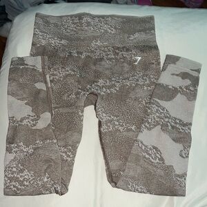 Gymshark cream camo leggings